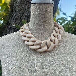 Super Chunky Necklace Bone Color